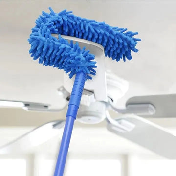 Microfiber Fan Duster Long Handle Ceiling & Office Cleaning Brush
